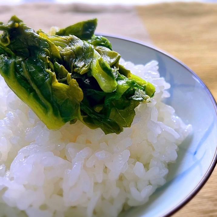 レンジで簡単！なばな(菜の花)漬物